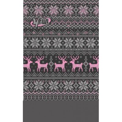Мультифункциональная повязка 4Fun AW Polartec deer pink - фото 16990