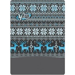 Мультифункциональная повязка 4Fun Polartec deer blue
