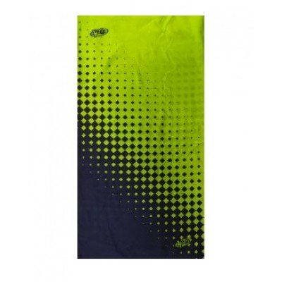 Мультифункціональна пов'язка 4Fun AW Polartec Reversible Romb Green/Black - фото 23856