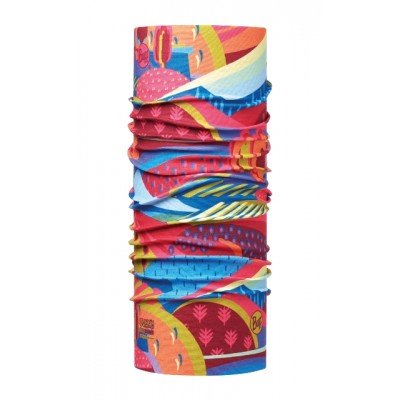 Мультифункциональная повязка Buff Junior High UV colourful mountains multi - фото 16607