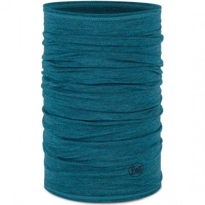 Мультифункциональная повязка Buff Merino Lightweight solid teal - фото 28254