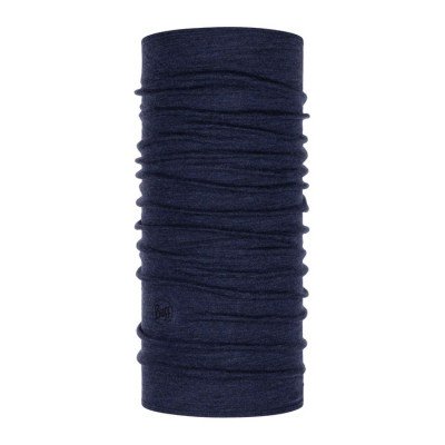 Мультифункціональна пов'язка Buff Midweight Merino Wool night blue melange - фото 23448