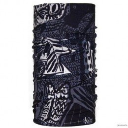 Мультифункциональная повязка 4Fun Reversible Owl Black