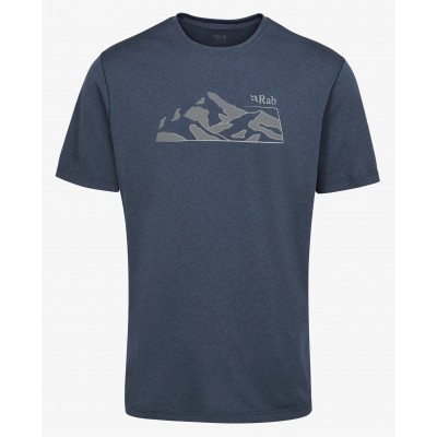 Футболка Rab Mantle Mountain Tee tempest blue - фото 29134