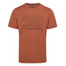 Мужская футболка Rab Mantle Outline red clay