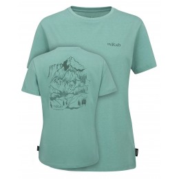 Женская футболка Rab Tuku Ridge Tee glacier blue