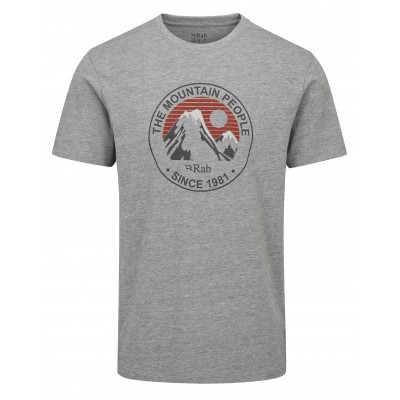 Мужская футболка Rab Stance Alpine Peak grey marl - фото 28654