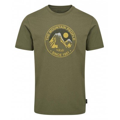 Футболка чоловіча Rab Stance Alpine Peak light khaki - фото 28653