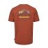 Мужская футболка Rab Stance Mountain Peak Tee red clay