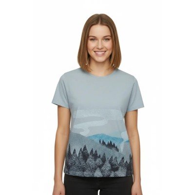 Женская футболка Turbat Fog Wmn vapor blue - фото 31583