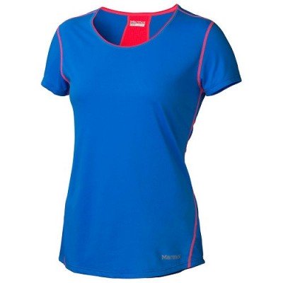 Футболка женская Marmot Essential SS blue/pink - фото 9026