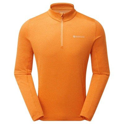 Футболка мужская Montane Dart Zip-Neck flame orange - фото 27462