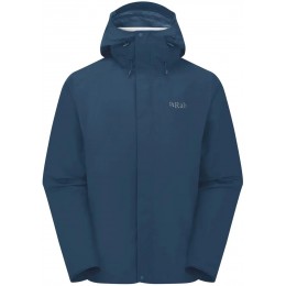 Мембранна куртка чоловіча Rab Downpour Jacket QWI-06 tempest blue Мембранна куртка чоловіча Rab Downpour Jacket QWI-06 tempest blue