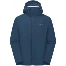 Мембранная куртка мужская Rab Downpour Jacket QWI-06 tempest blue Мембранная куртка мужская Rab Downpour Jacket QWI-06 tempest blue