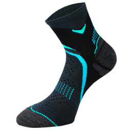 Носки Comodo Running Socks RUN2 black/turquoise