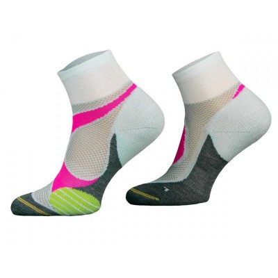 Носки Comodo Running Socks RUN4 white/pink - фото 27386