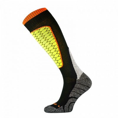 Шкарпетки Comodo Ski socks Performance black/lime - фото 29396