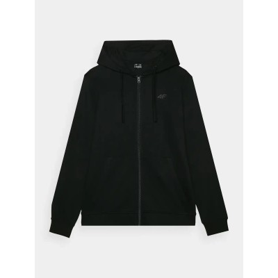 Чоловіче худі 4F Zip-up Hoodie Reguliar Fit deep black - фото 29852