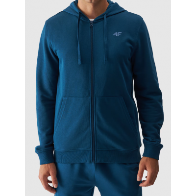 Чоловіче худі 4F Zip-up Hoodie Reguliar Fit teal - фото 29899