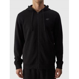 Чоловіче худі 4F Zip-up Hoodie Reguliar Fit deep black Чоловіче худі 4F Zip-up Hoodie Reguliar Fit deep black