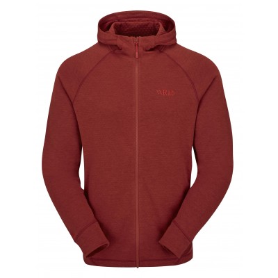 Кофта флісова чоловіча Rab Nexus Hoody tuscan red - фото 28692