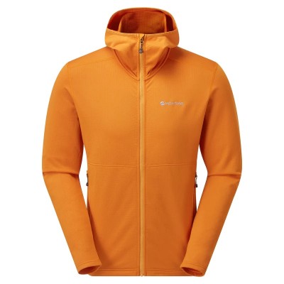 Мужской флис Montane Protium Hooded Fleece Jacket flame orange - фото 25796