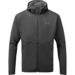 Кофта флисовая мужская Rab Geon Hoody black/steel