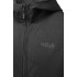 Кофта флісова чоловіча Rab Geon Hoody black/steel