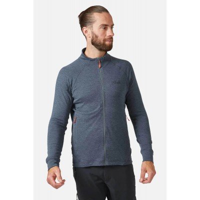 Кофта флисовая мужская Rab Nexus Jacket steel QFF-72 - фото 30514