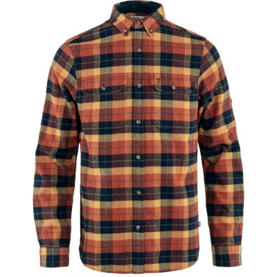 Сорочка чоловіча Fjallraven Singi Heavy Flannel Shirt utumn leaf/dark navy - фото 29826