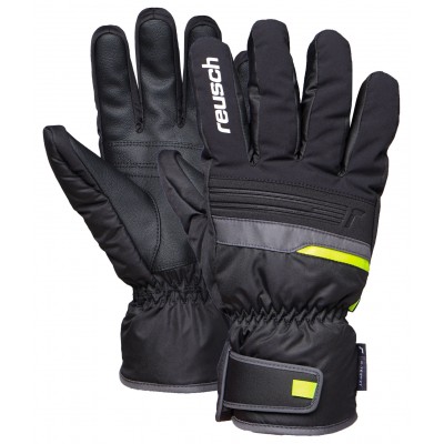 Перчатки горнолыжные Reusch Brandon R-TEX® XT black/dark gran/saf yellow - фото 31250 Перчатки горнолыжные Reusch Brandon R-TEX® XT black/dark gran/saf yellow - фото 31250