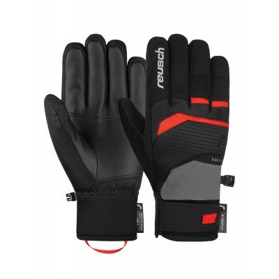 Рукавиці гірськолижні Reusch Venom R-TEX® XT steel gray/fire red - фото 31254