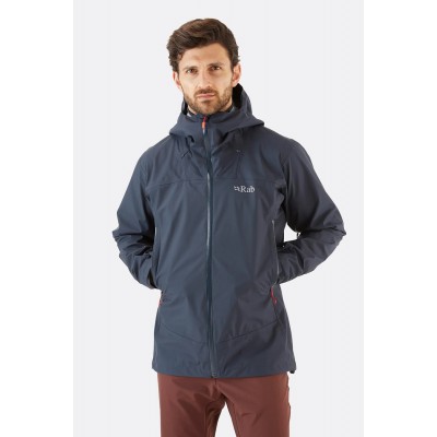 Куртка мембранна чоловіча Rab Arc Eco Waterproof Jacket beluga - фото 29629