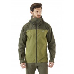 Куртка мембранна чоловіча Rab Arc Eco Waterproof Jacket army/chlorite green