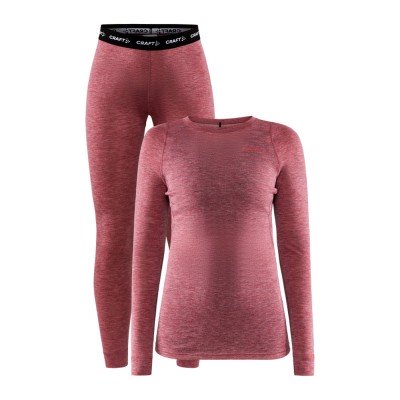Термобілизна Жіноча Craft Core Wool Merino Set W rose/melange - фото 22259