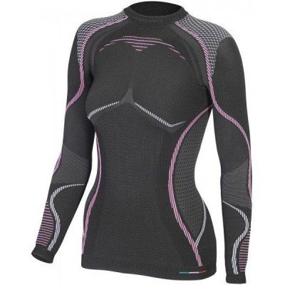 Термофутболка с длинным рукавом женская Accapi Ergoracing Black/Pink - фото 22223