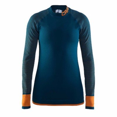 Термобелье женское кофта Craft Warm Intensity CN LS W teal/sprintр - фото 26901