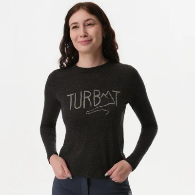 Футболка женская Turbat Magic Logo LS caviar - фото 32309