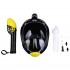 Маска полнолицевая Marlin Travel black/yellow/black
