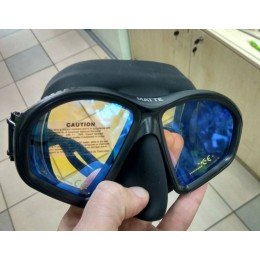 Маска Marlin Matte black yellow lens
