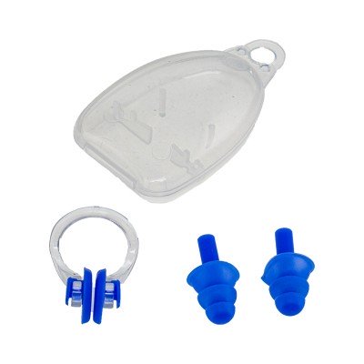 Комплект беруші + затиск для носа Marlin Swim Blue - фото 21804