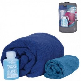 Набор: полотенце из микрофибры + шампунь Tek Towel Wash Kit, M
