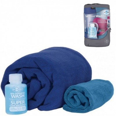 Набор: полотенце из микрофибры + шампунь Tek Towel Wash Kit, M - фото 24633