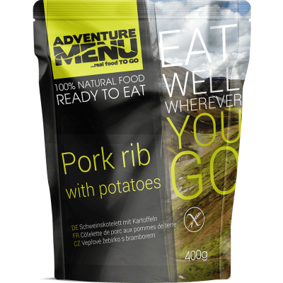 Свиное ребро с отварным картофелем Adventure Menu Pork rib with potatoes - фото 22472
