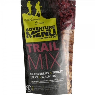 Суміш з в'яленої індички і сухофруктів Adventure Menu Trail Mix-Turkey/Cranberries/Walnut 50г - фото 22487