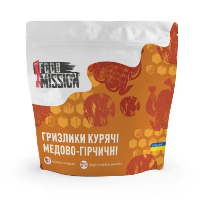 Гризлики курячі медово-гірчичні Food Mission - фото 29551