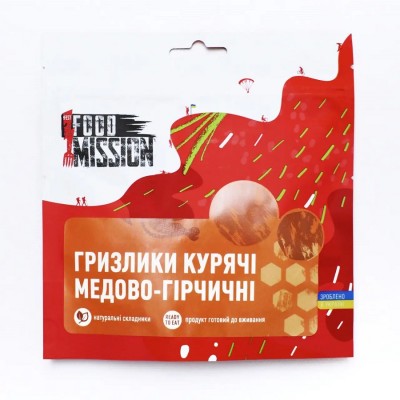 Гризлики курячі медово-гірчичні Food Mission - фото 29551