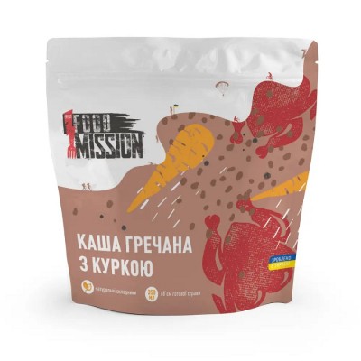 Каша гречневая с куриным филе Food Mission - фото 29571