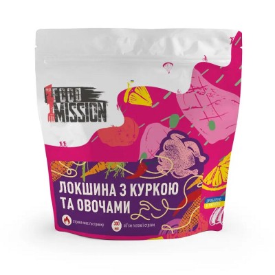 Локшина з куркою та овочами Food Mission - фото 29580