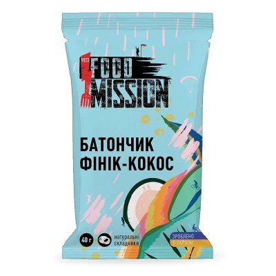 Батончик кокосовый Food Mission - фото 29544 Батончик кокосовый Food Mission - фото 29544